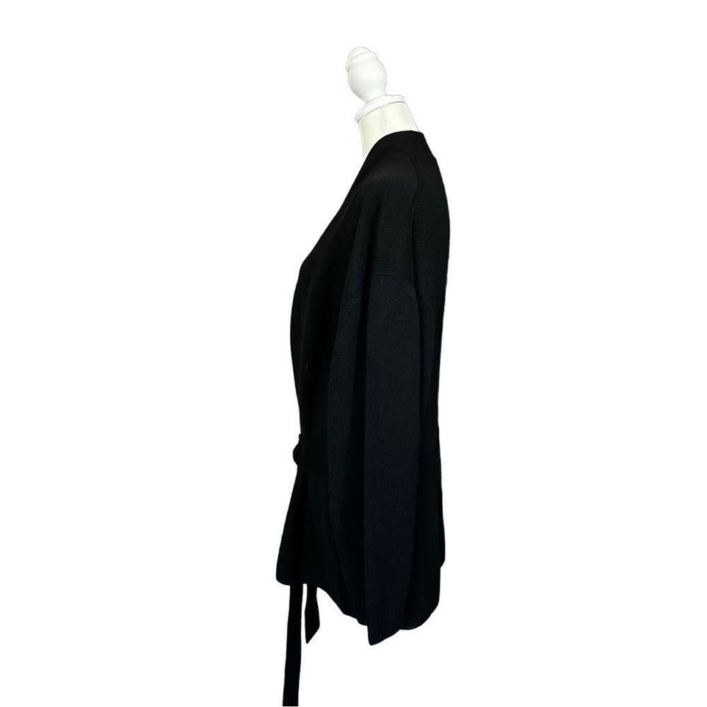 Naked Cashmere Black Belted Open Front Long Sleeve Cardigan N20868 Size Large - Picture 3 of 14